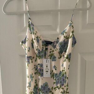 NWT Dynamite Floral Cream Dress